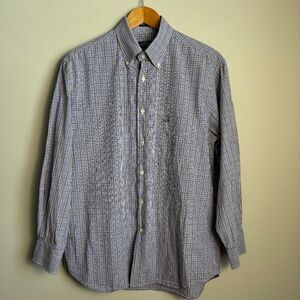 Paul & Shark Yachting Men's Long Sleeve Plaid Button Shirt Soft Touch‎ Purple 42